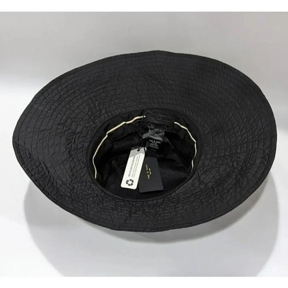 Rag & Bone Women's Black Addison Cruise Beach Hat Size M/L (MSRP $150)